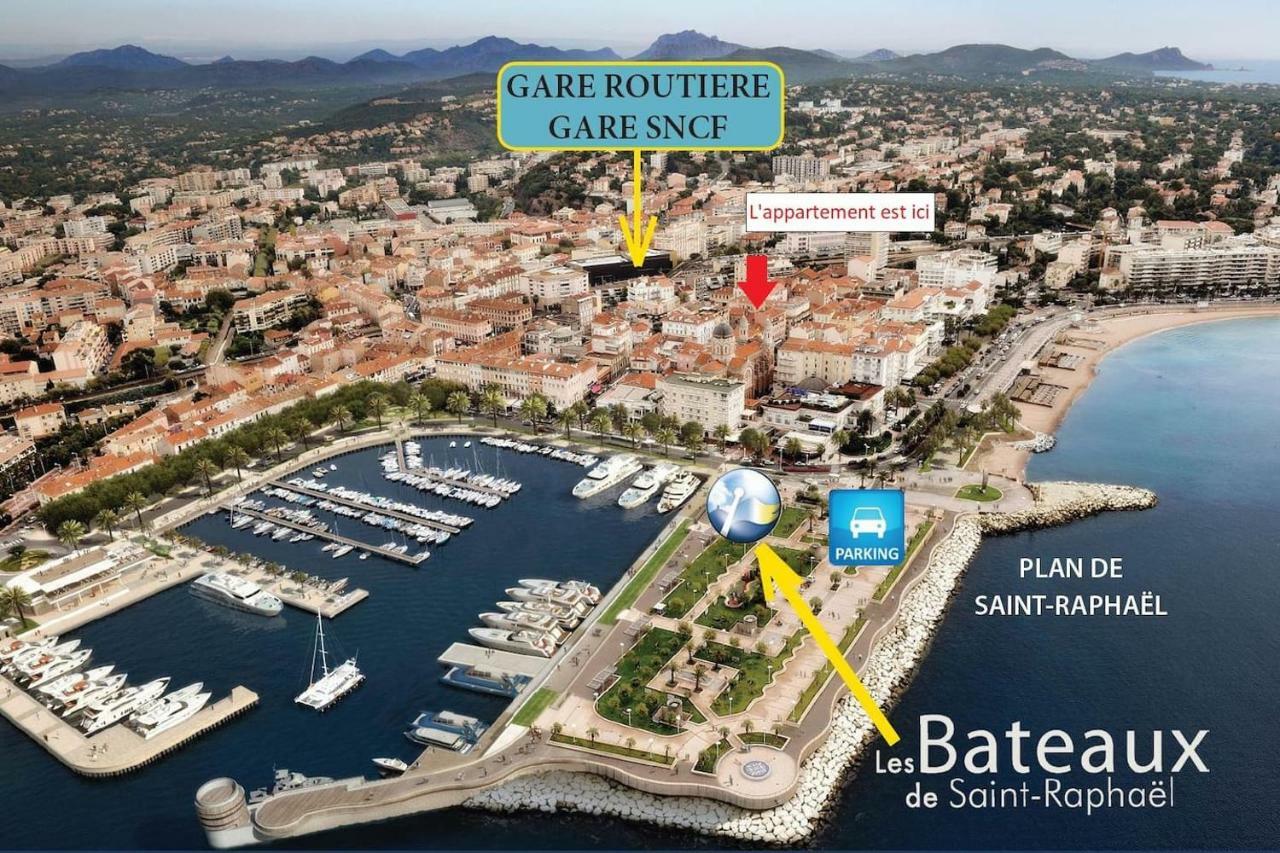 F3 Plein Centre Plage A 50 M Saint-Raphaël Exteriör bild